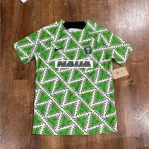 Nike Green and White Kids Jersey